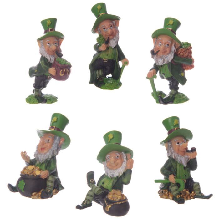 Figura Leprechaun Colección Mundo Enano de la Suerte