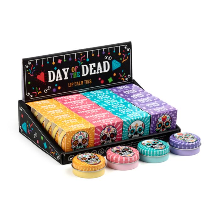 Bálsamo Labial en Lata Día de los Muertos