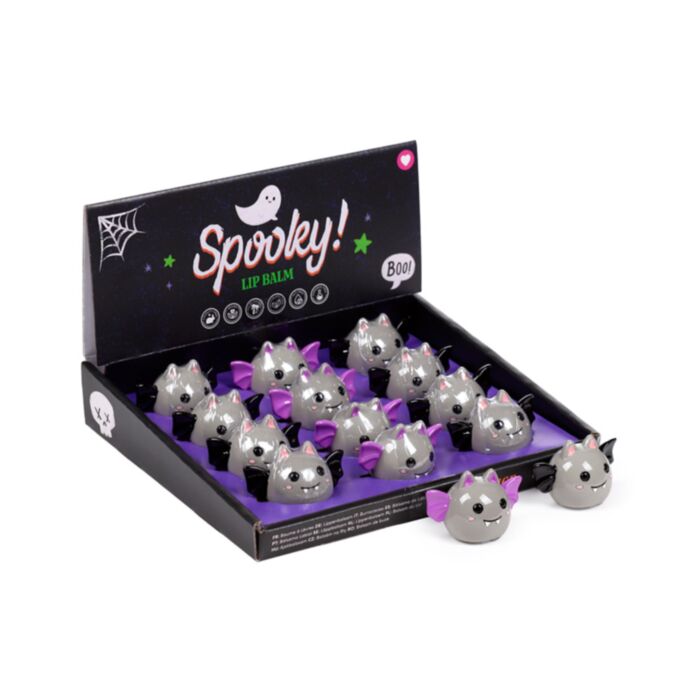 Bálsamo Labial Spooky Espeluznante con Forma de Murciélago