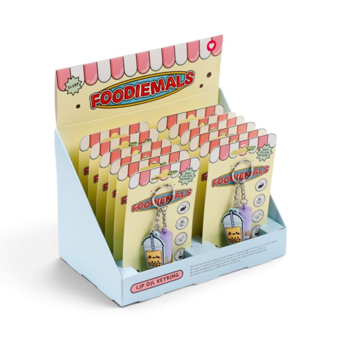 Llavero Brillo de Labios Té con Burbujas Vainilla Foodiemals con Charm