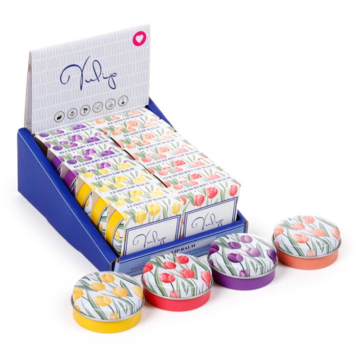 Bálsamo Labial en Lata Tulips Tulipanes