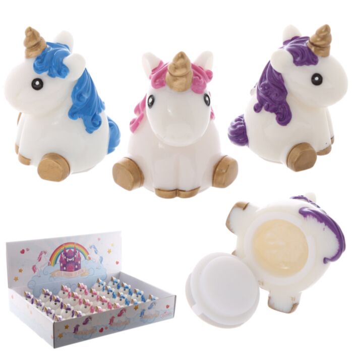 Bálsamo Labial con Forma Unicornio