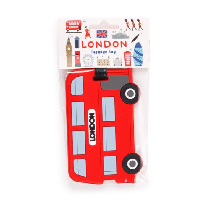 Etiqueta para Equipaje Autobús de Londres