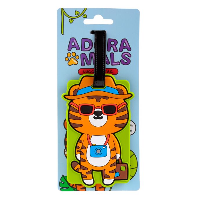 Etiqueta de Equipaje de PVC Tigre Alfie Adoramals Wild