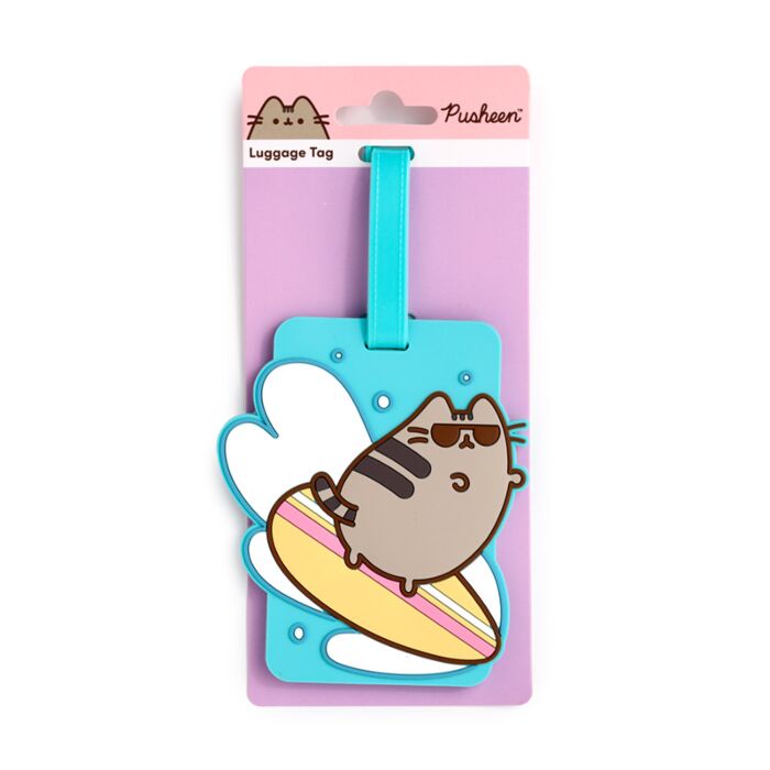 Etiqueta de Equipaje de PVC Gato Pusheen Surfer 