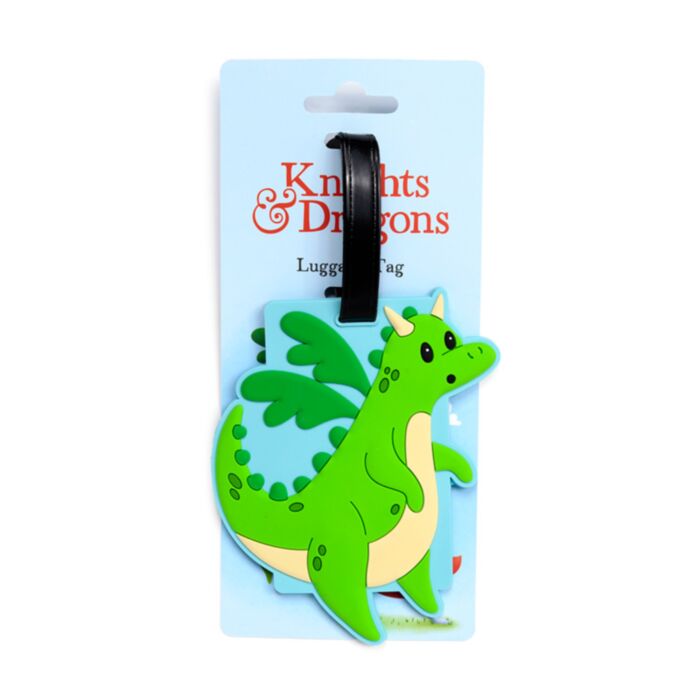Etiqueta de Equipaje de PVC Caballeros y Dragones