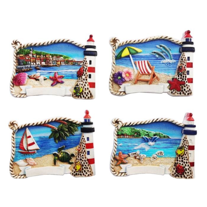 Imán Souvenir la Costa Impresión 3D Fato de la Playa