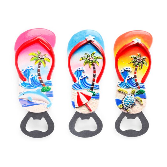 Imán Abrebotellas de Playa en forma de Chancla