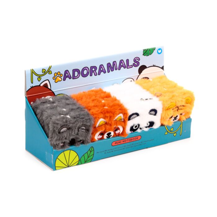 Mini Bloc de Notas de Peluche Adoramals Salvajes Adoramals