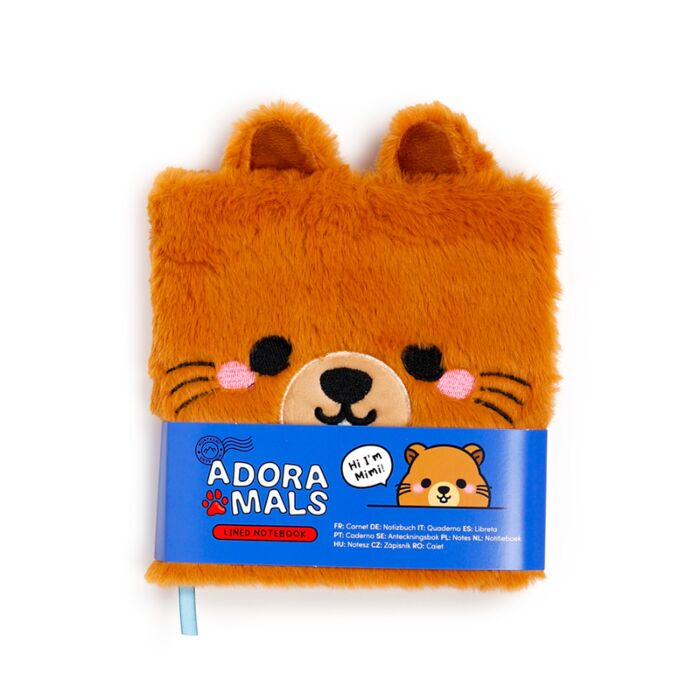 Libreta Peluda A5 a Rayas La Marmota Mimi Adoramals 