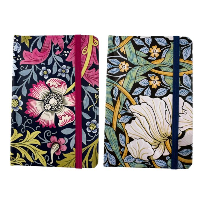 Libreta A6 de Papel Reciclado a Rayas William Morris Compton & Pimpernel