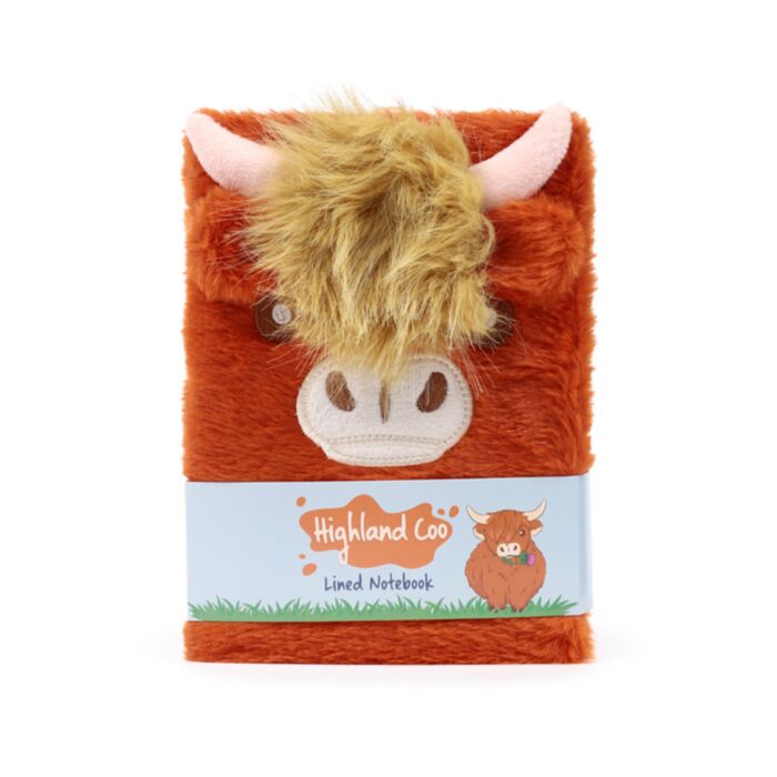 Libreta Peluda Vaca Escocesa de las Highlands Coo
