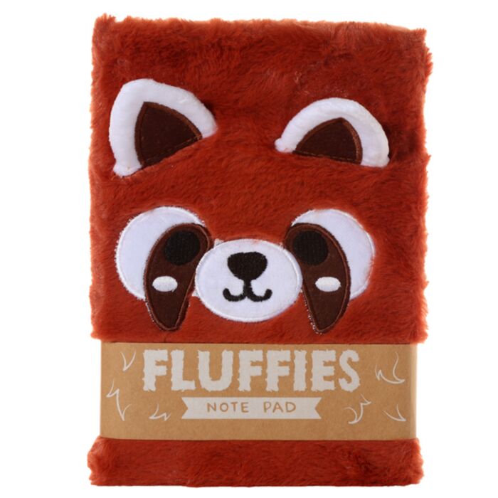 Libreta Peluda - Panda Rojo Animales Adorables Adoramals - Tamaño A5