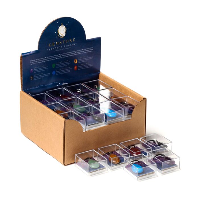 Colgante con Forma de Lágrima de Piedra Curativa