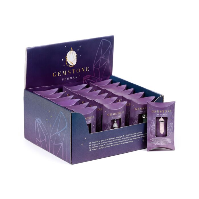 Colgante con Forma Doble Terminación de Piedra Curativa