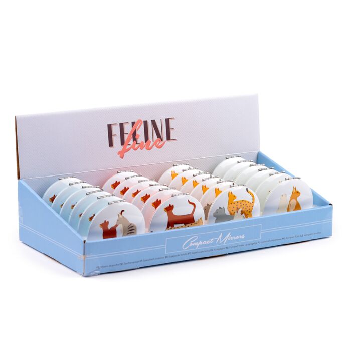 Espejo de Bolsillo Gato Feline Fine