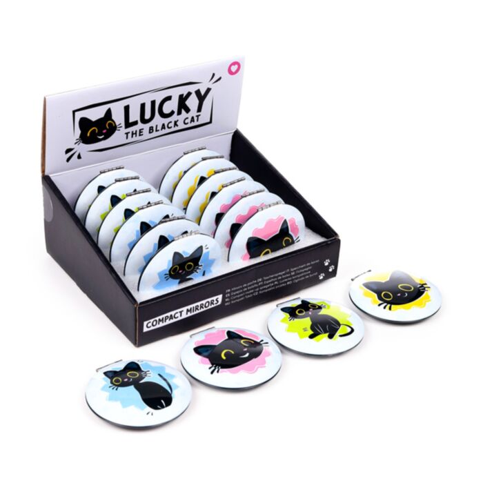 Espejo de Bolsillo Lucky El Gato Negro 
