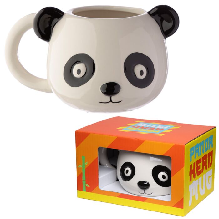 Taza de Cerámica 3D con Forma Oso Panda Animales Adorables Adoramals