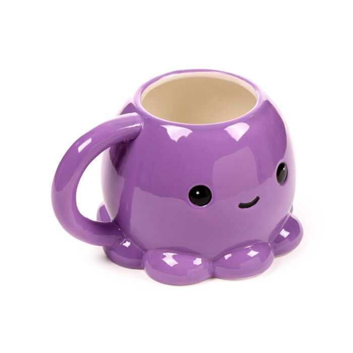 Taza de Cerámica 3D con Forma Pulpo Animales Adorables Adoramals