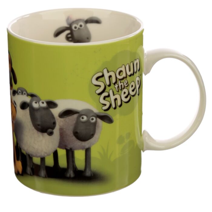 Taza de Porcelana Oveja Shaun Verde
