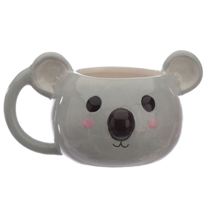 Taza de Cerámica 3D con Forma Cabeza de Koala Adoramals