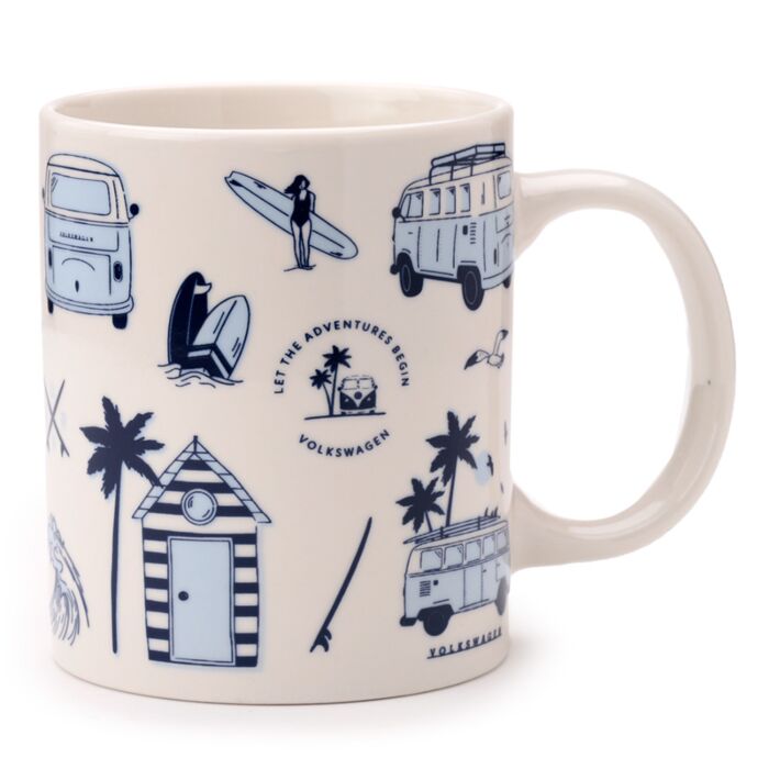 Taza de Porcelana Caravana VW Volkswagen T1 Camper Explora