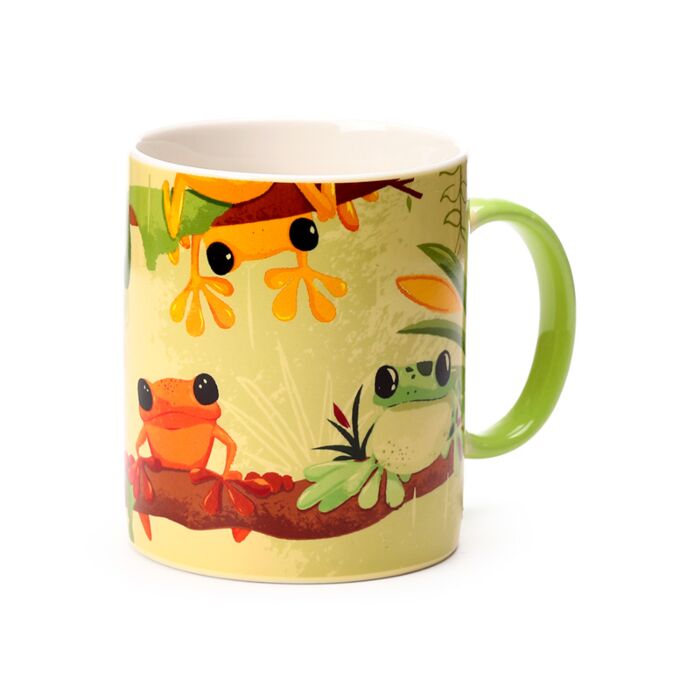 Taza de Porcelana Ranas Tropicales