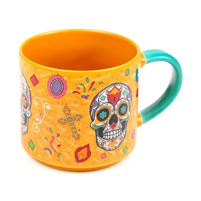 Taza de Porcelana Día de los Muertos