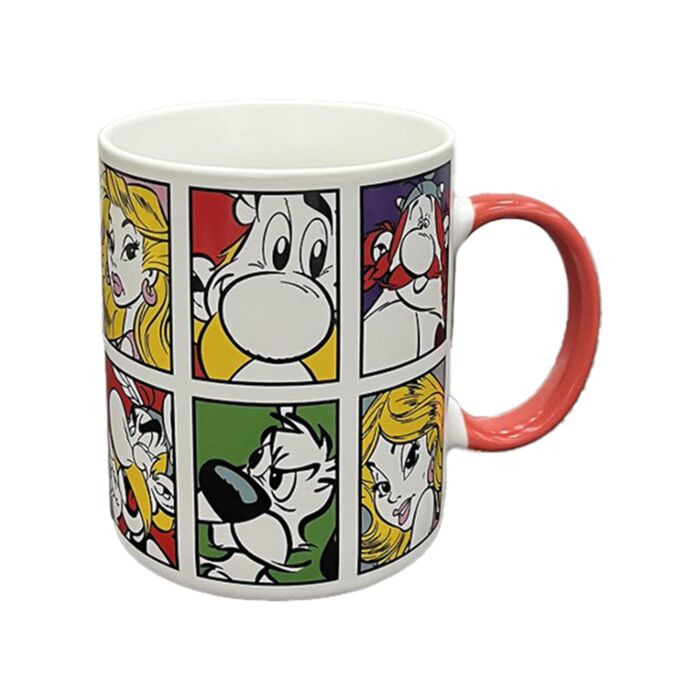 Taza de Porcelana con Retratos de Astérix