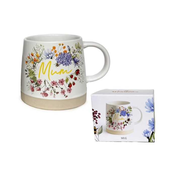Taza de Gres Abejas y Néctar Mamá 