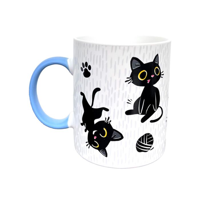 Taza de Porcelana Lucky The Black Cat