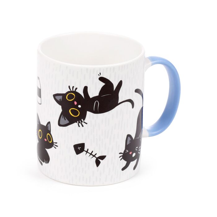 Taza de Porcelana Gato Negro Lucky The Black Cat