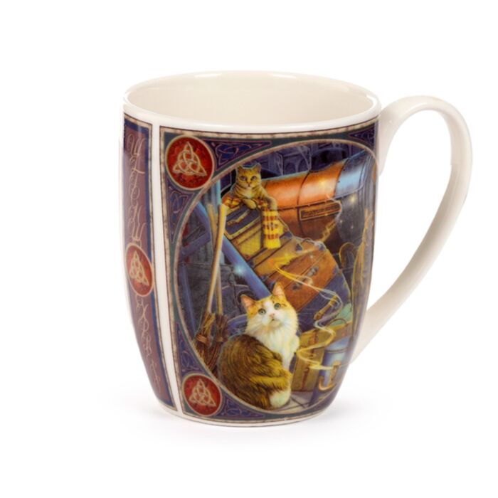 Taza de Porcelana Gatos del Expreso Witchwood Lisa Parker