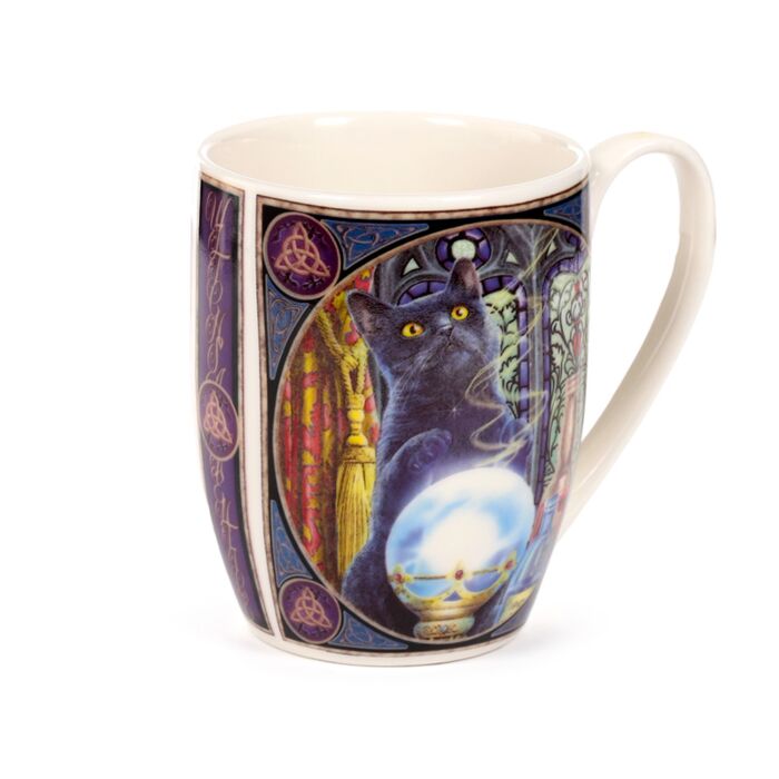 Taza de Porcelana El Gato del Aprendiz de la Bruja Lisa Parker