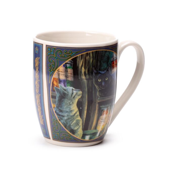 Taza de Porcelana Gato Emporio Mágico Lisa Parker 
