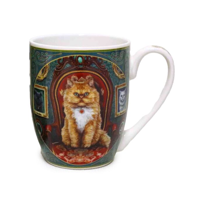 Taza de Porcelana Locura por los Gatos Lisa Parker 