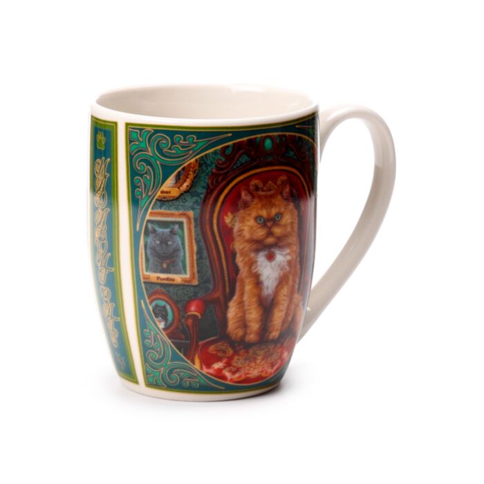 Taza de Porcelana Locura por los Gatos Lisa Parker 