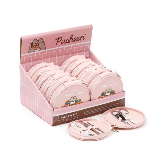 Set de Manicura Redondo de 5 Piezas Gato Pusheen Sushi Club