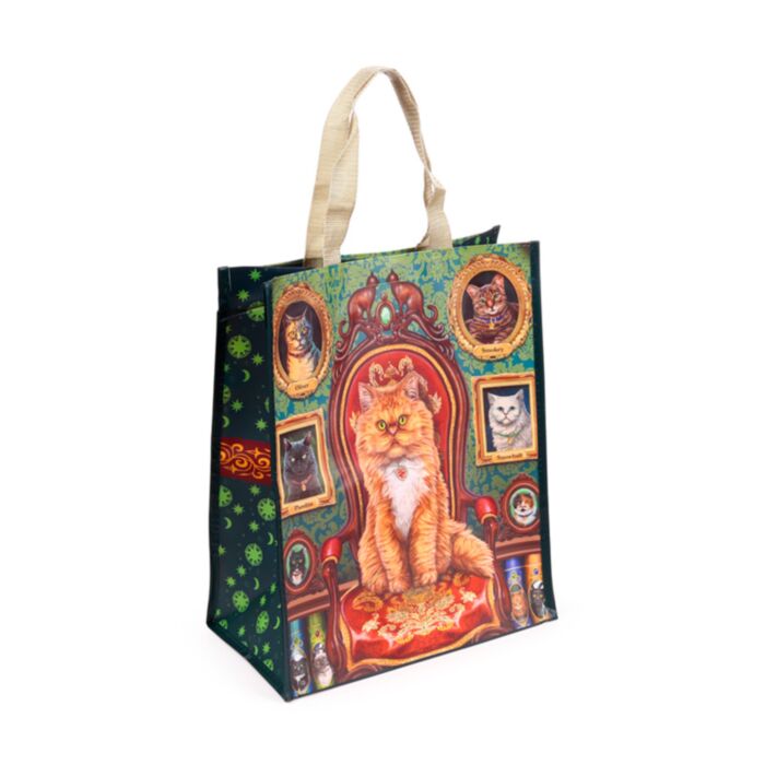 Bolsa de la Compra Reutilizable Loca por los Gatos Lisa Parker 