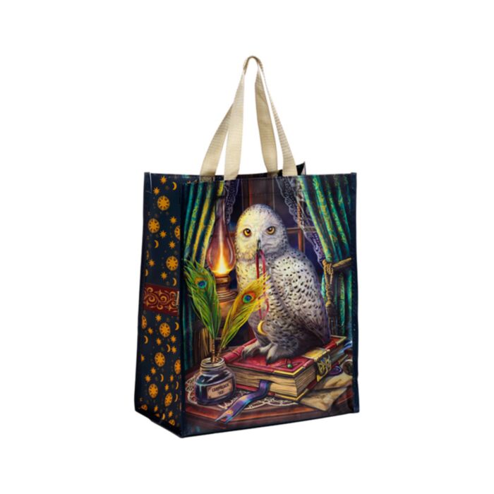 Bolsa de la Compra Reutilizable Lechuza Guardiana de los Hechizos Lisa Parker