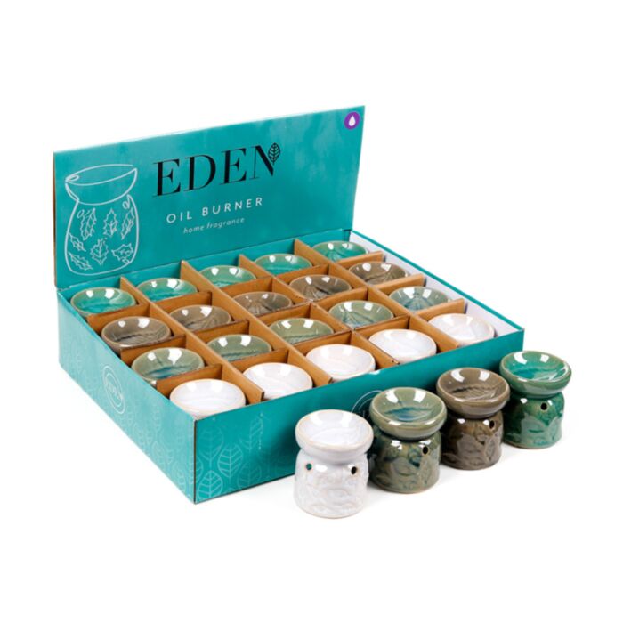 Quemador de Aceite Eden de Cerámica Hojas Pequeño