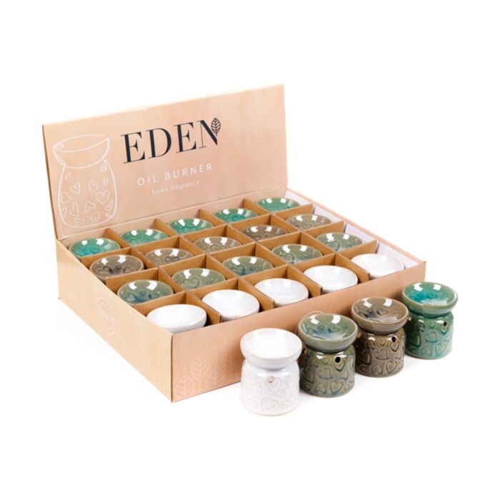 Quemador de Aceite Eden de Cerámica Corazones Pequeño