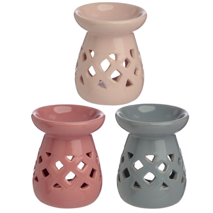 Quemador de Aceite y Velas de Cerámica Eden Rejas Tonos Pastel