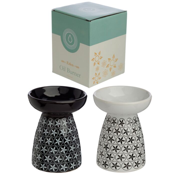 Quemador de Aceite y Velas de Cerámica Eden Floral