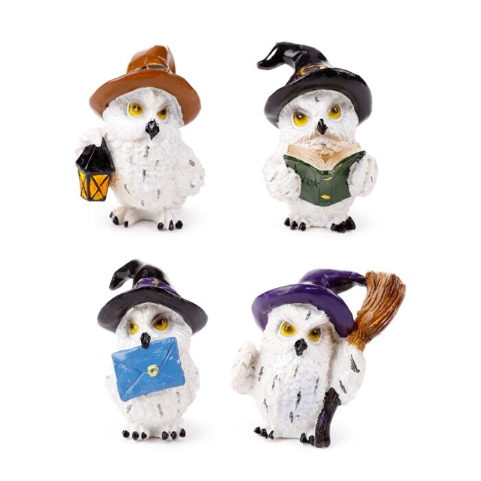 Figura Sabio Búho Mágico Aprendiz Encantado