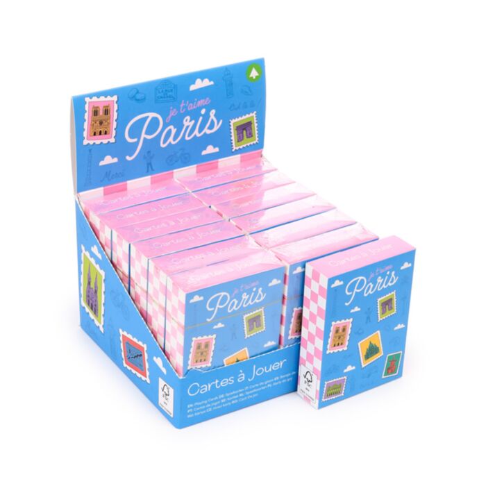Baraja de Cartas Francesa Je t'aime Paris Souvenir Francia