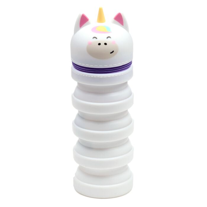 Estuche Vertical de Silicona con Cremallera Adoramals Unicornio
