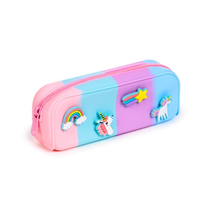 Estuche de Silicona con charms de Unicornio Mágico