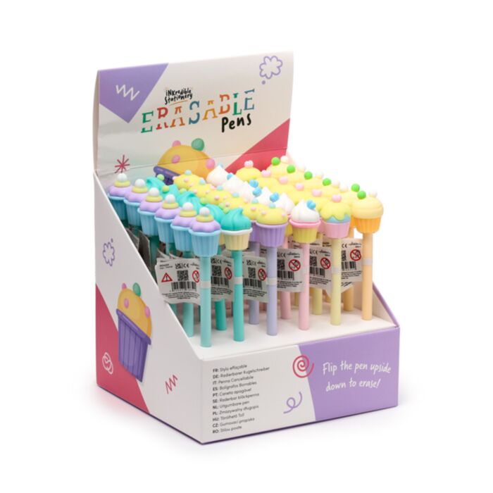 Bolígrafo Borrable Inkredible con Tope Cupcake