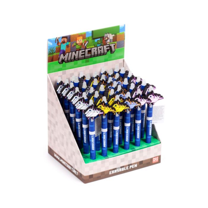 Bolígrafo Borrable Inkdredible con Tope PVC Minecraft